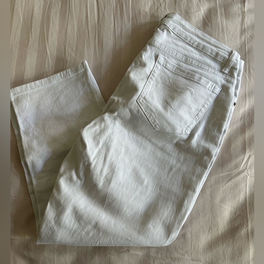 White Jeans crop